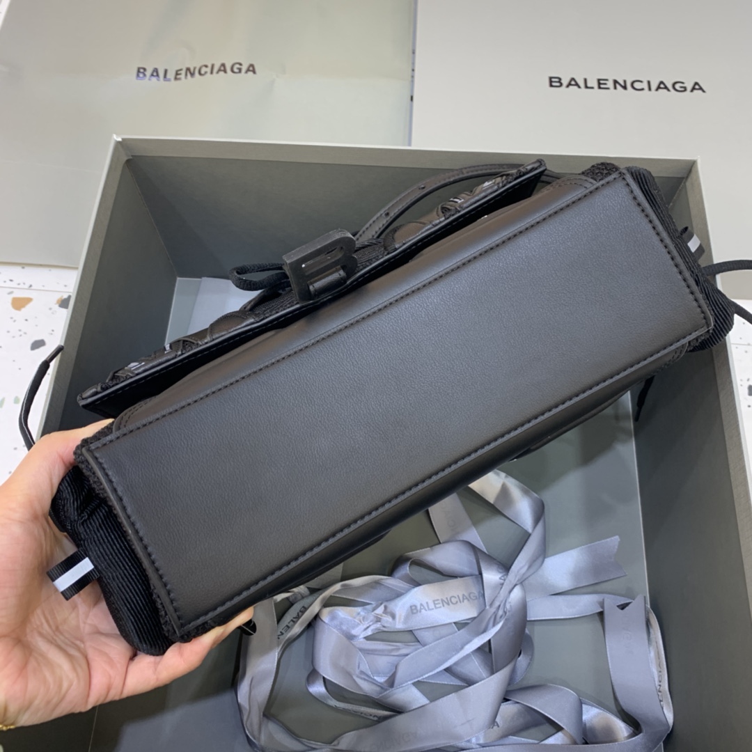 Balenciaga SneakerHead Small Handle Bag Black